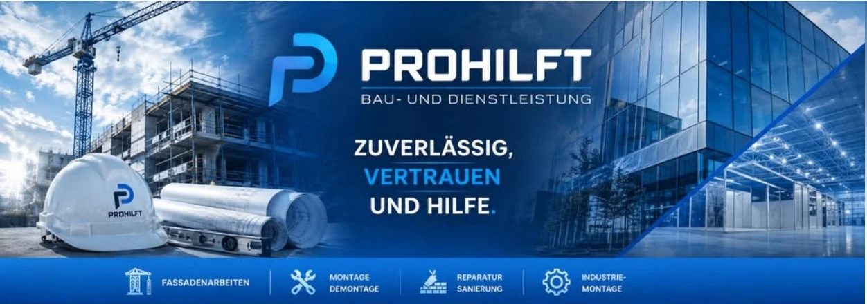 Pro Hilft – Bau- und Dienstleistung: Fassadenarbeiten, Montage & Demontage, Reparatur & Sanierung, Industriemontage