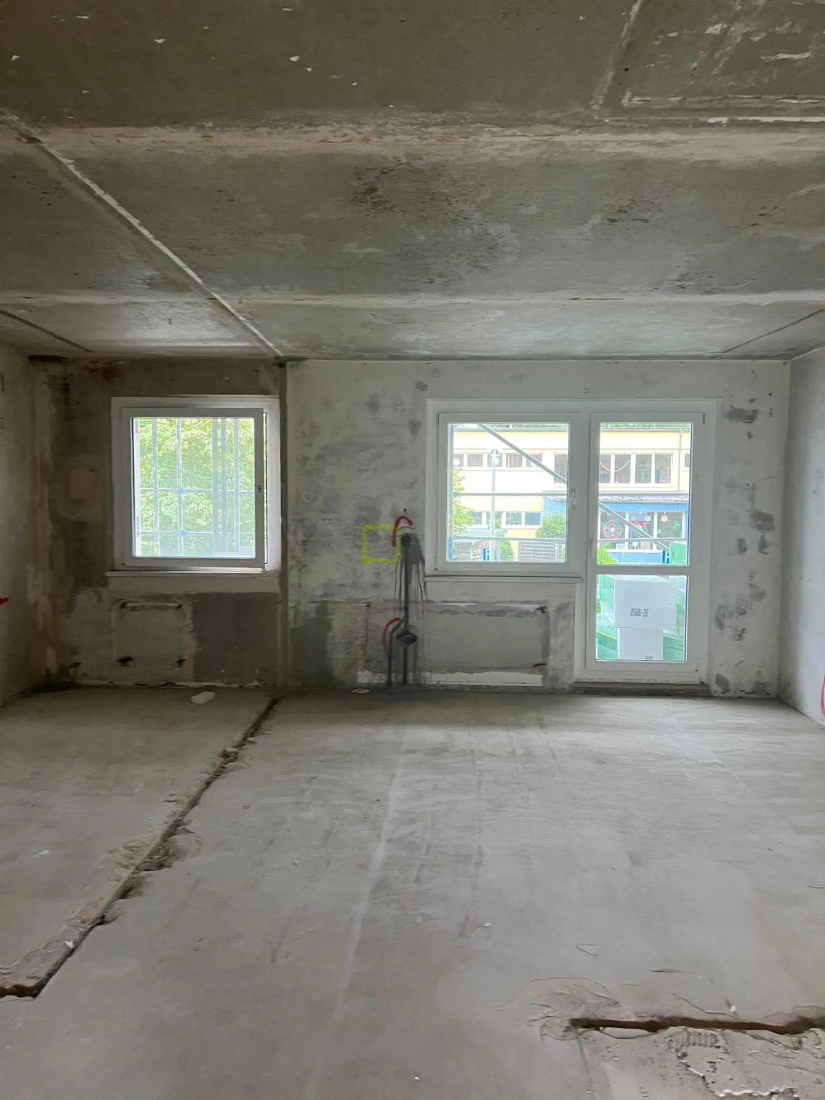Rohbauzustand vor dem Innenausbau